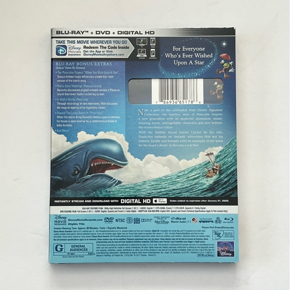 Disney The Signature Collection Bundle of 4 Blu-Ray+DVD+Digital Code NEW - Picture 10 of 10